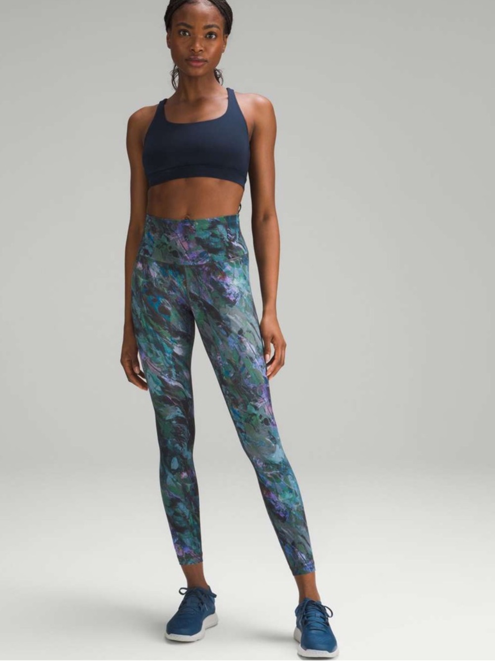 lululemon High-Rise Leggings in Molten Flash Green Multi 25""